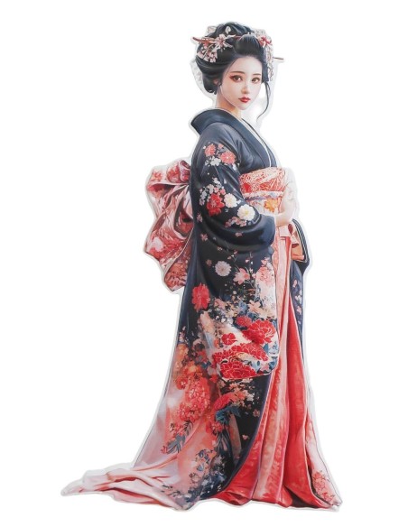 Plaque décorative Geisha 34,5 X 60 cm