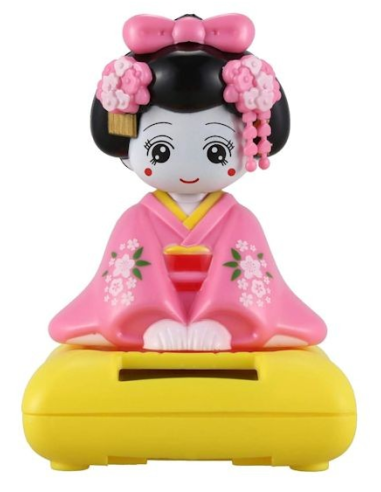 Geisha sur socle solaire 10 cm N3