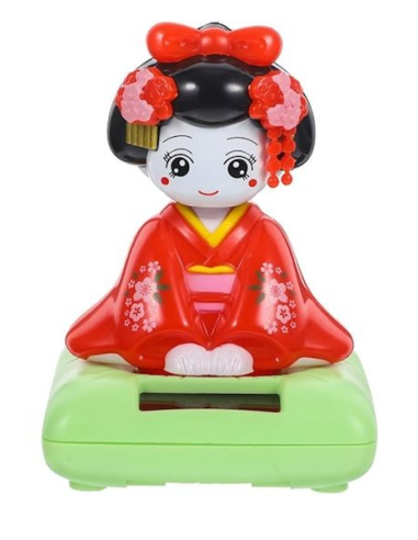 Geisha sur socle solaire 10 cm N4