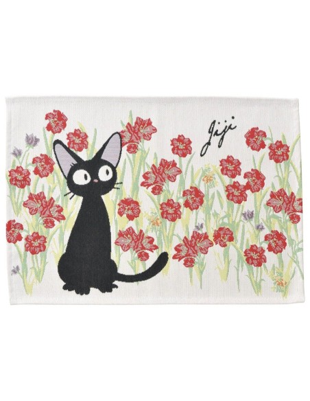 Kiki la petite sorcière set de table en tissu Jiji Red Flowers