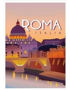 Plaque décorative Roma 20 X 30 cm