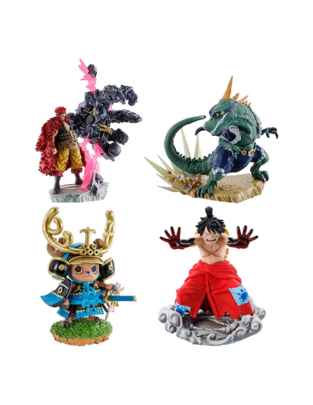 One Piece Petitrama set figurines PVC Logbox Re Birth Wanokuni Vol. 2 Set 9 cm